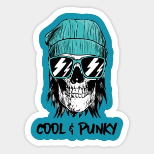 Cool & Punky Skull Sticker